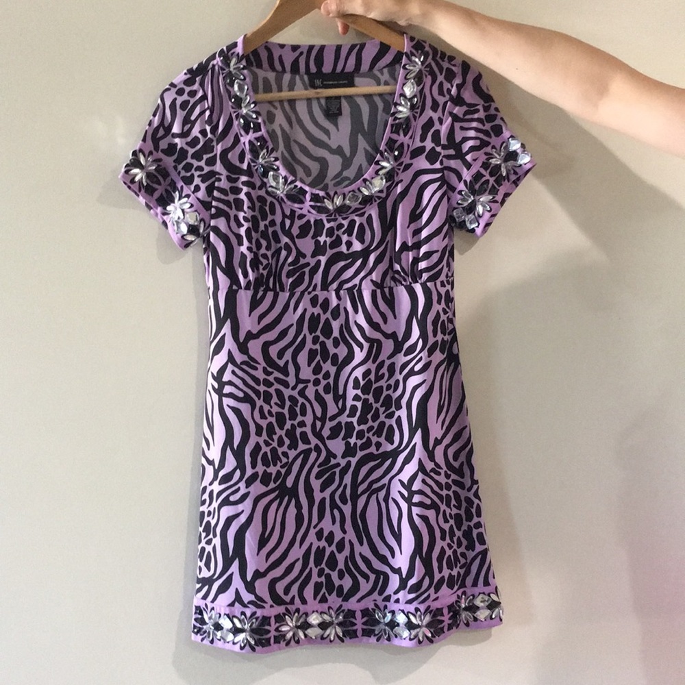 Beaded lavender dress